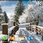 Förutom levande bakgrundsbild till Android Light grid ström, ladda ner gratis live wallpaper APK Winter landscapes andra.