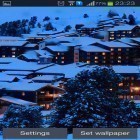 Förutom levande bakgrundsbild till Android Pink diamonds ström, ladda ner gratis live wallpaper APK Winter night mountains andra.