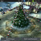 Förutom levande bakgrundsbild till Android Frozen glass ström, ladda ner gratis live wallpaper APK Winter village 3D andra.