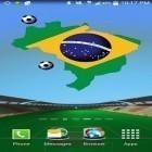 Förutom levande bakgrundsbild till Android Koi ström, ladda ner gratis live wallpaper APK Brazil: World cup andra.