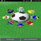 Förutom levande bakgrundsbild till Android Fantasy flowers ström, ladda ner gratis live wallpaper APK World soccer robots andra.