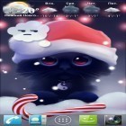 Förutom levande bakgrundsbild till Android Sparkling glitter ström, ladda ner gratis live wallpaper APK Yin the cat andra.