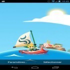 Förutom levande bakgrundsbild till Android Koi 3D ström, ladda ner gratis live wallpaper APK Zelda: Wind waker andra.